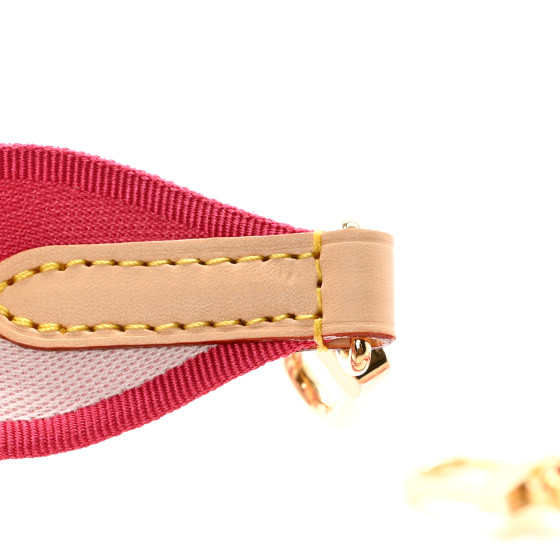 Louis Vuitton ピンク ラバーベルト 未使用 LOUIS VUITTON Jacquard Neverfull BB Shoulder Strap Pink