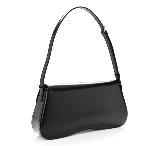 CELINE｜SHOULDER BAGS (MEDIUM CELINE LOLA BAG IN SHINY C CELINE Shiny Calfskin Medium Lola Bag Black 1546454