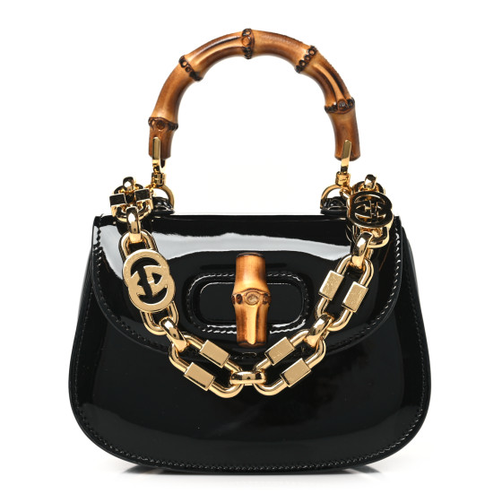 限定！すぐ届く！GUCCI バンブー1947 GG クリスタル ミニバッグ Gucci Bamboo 1947 crystals mini bag in beige and dark brown