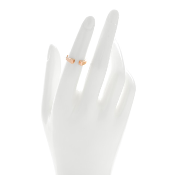 HERMES 稀少 リング ピンクゴールド ダイヤ Clou de forge PM Hermes 18k Rose Gold and Diamond Clou de Forge Ring Size