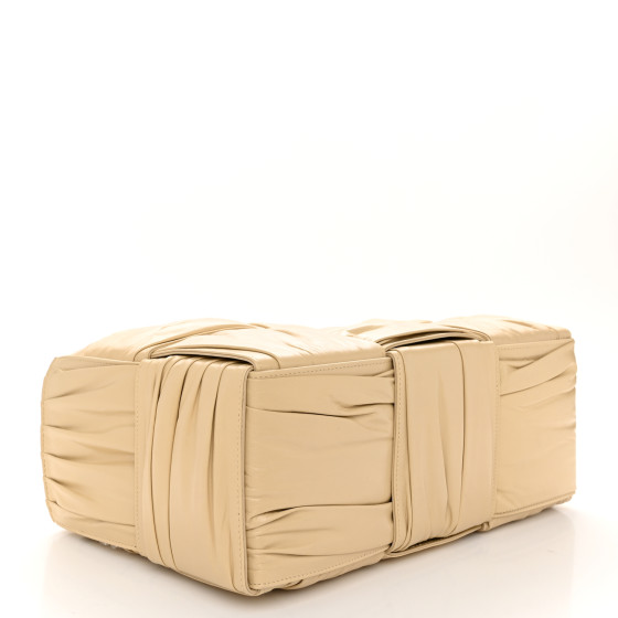 BOTTEGA VENETA Foulard Intrecciato Pleated Medium Arco Tote