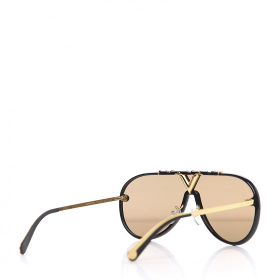 LOUIS VUITTON ブラウン スエード モカシン　8 LOUIS VUITTON Acetate Mascot Sunglasses Z1059W Black 601757