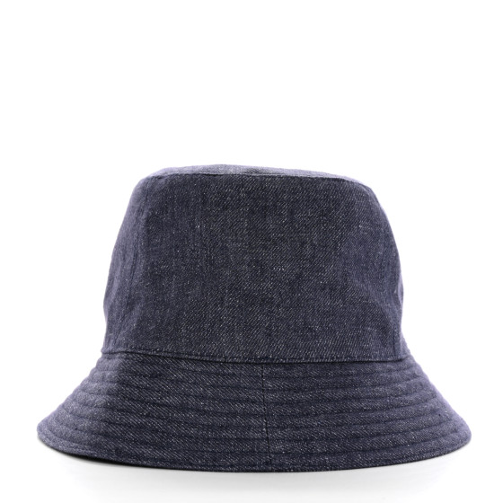 HERMES Denim Eden Bucket Hat 56 Indigo 1364715 | FASHIONPHILE