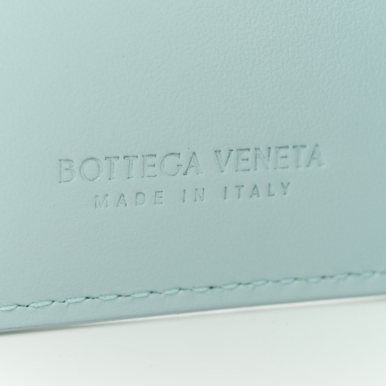 【BOTTEGA VENETA】Folded Flap Wallet Must Washed BOTTEGA VENETA Nappa Intrecciato Bifold Zip Wallet Teal