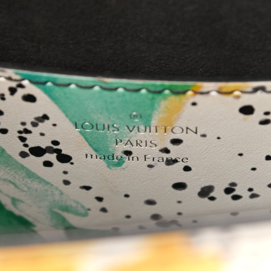 LOUIS VUITTON Calfskin Splash Print Twist Shoulder Bag MM
