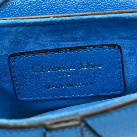 ボディバッグ・ウエストポーチ Dior blue butterfly saddle bag CHRISTIAN DIOR Micro Saddle Bag With Strap Blue 1363776
