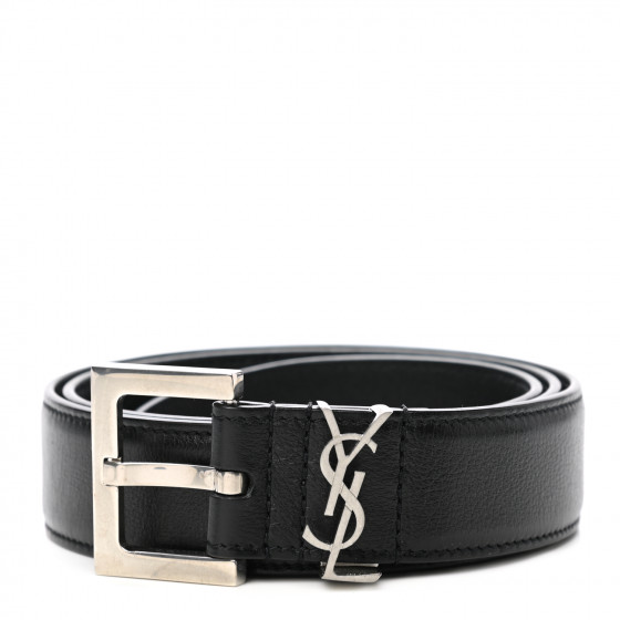 ベルト [Saint Laurent] Square Buckle Monogram Women's Belt SAINT LAURENT Smooth Calfskin Monogram Square Buckle Belt 85