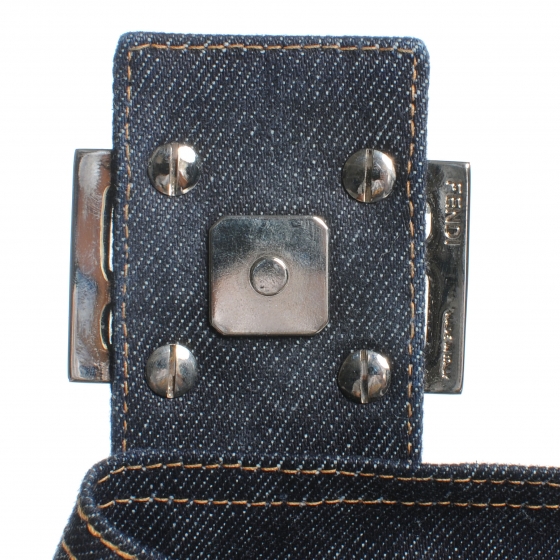 FENDI jeans サマーブレザー FENDI Denim Mama Baguette Blue 43577 | FASHIONPHILE