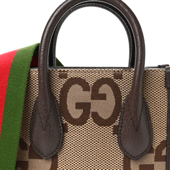 国内即発 Monogram Jumbo GG Textured Mini Vertical Tote GUCCI GUCCI Monogram Jumbo GG Textured Dollar Calfskin Web Mini