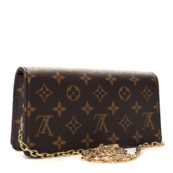 LOUIS VUITTON Monogram Lily Wallet On Chain 1595817