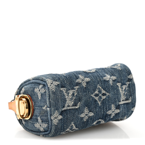 LOUIS VUITTON Monogram Denim Pochette Speedy PM Key Holder