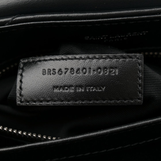 SAINT LAURENT Calfskin Y Quilted Monogram Toy Loulou