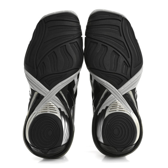 靴 BALENCIAGA Tyrex 36 24cm BALENCIAGA Rubber Womens Mesh Tyrex Sneakers 36 Black Grey