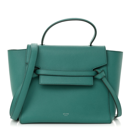 CELINE Grained Calfskin Micro Belt Bag Cactus