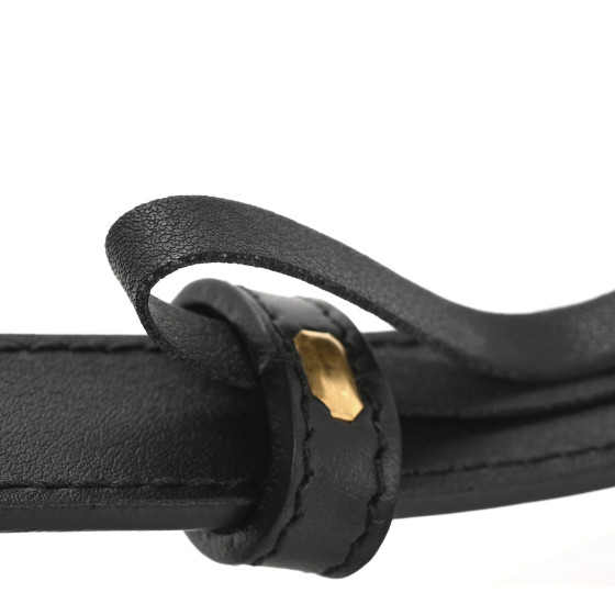 GUCCI Calfskin Double G 20mm Belt 90 36 Black 1682743