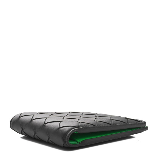 長財布 BOTTEGA VENETA BLACK NAPPA LEATHER WALLET BOTTEGA VENETA Nappa Intrecciato Double Zip Clutch Wallet