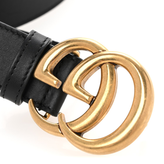 GUCCI ホースバックル ベルト 75/30 Gucci Pearly GG Marmont Leather Thin Belt Sz 75-30 | eBay
