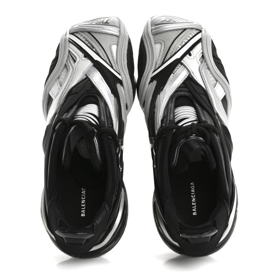 BALENCIAGA Rubber Womens Mesh Tyrex Sneakers 36 Black Grey