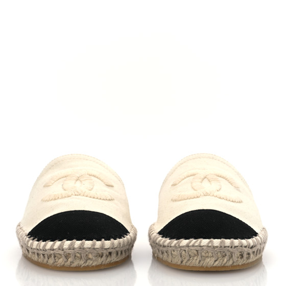 CHANEL エスパドリーユ サンダル 37 ホワイト ESPADRILLES CHANEL エスパドリーユ サンダル 37 ホワイト ESPADRILLES