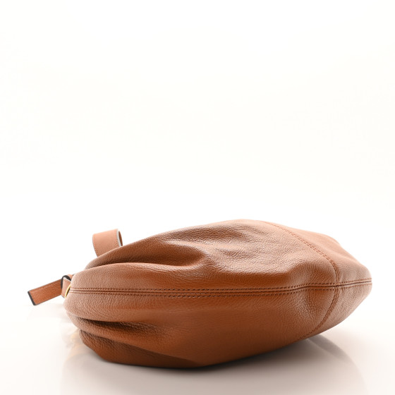 CHLOE Grained Calfskin Small Bracelet Hobo Bag Clay Brown