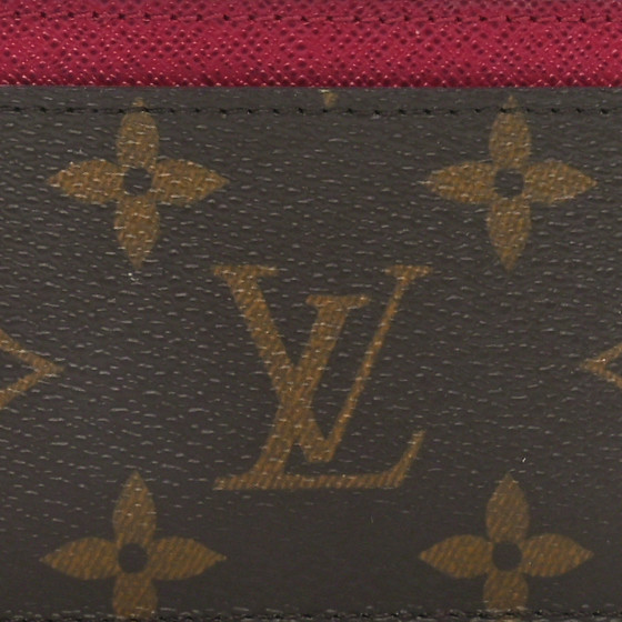 【Louis Vuitton】 Card Holder Monogram Fuchsia NEW LOUIS VUITTON LV Fuchsia Monogram Canvas Card Holder