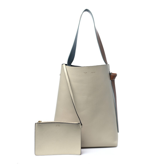 CELINE Shiny Smooth Calfskin Small Twisted Cabas Multicolor