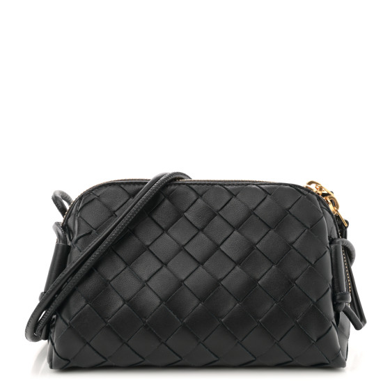 BOTTEGA VENETA ビーズバッグ BOTTEGA VENETA Nappa Intrecciato Concert Pouch Black 1679130