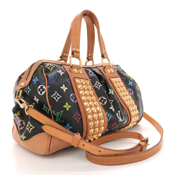 LOUIS VUITTON Monogram Multicolor Courtney MM Black 1676089