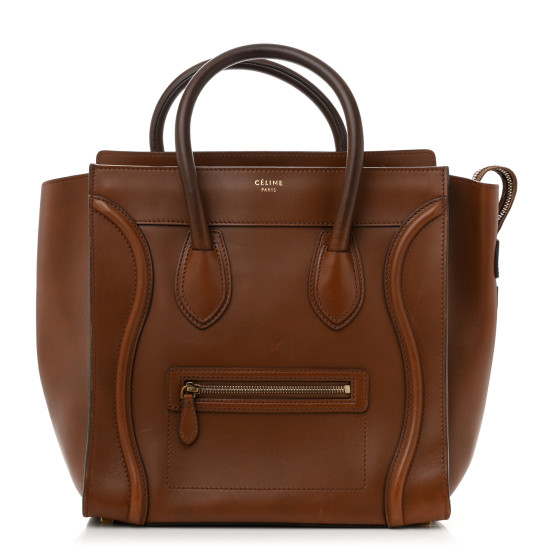 CELINE Smooth Calfskin Mini Luggage Sienna