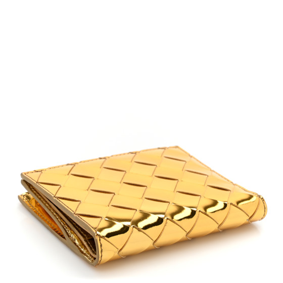 折りたたみ財布 [BOTTEGA VENETA] Small Intrecciato Folded Zipper Wallet Bottega Veneta Small Intrecciato Lambskin Bi-Fold Zip Wallet