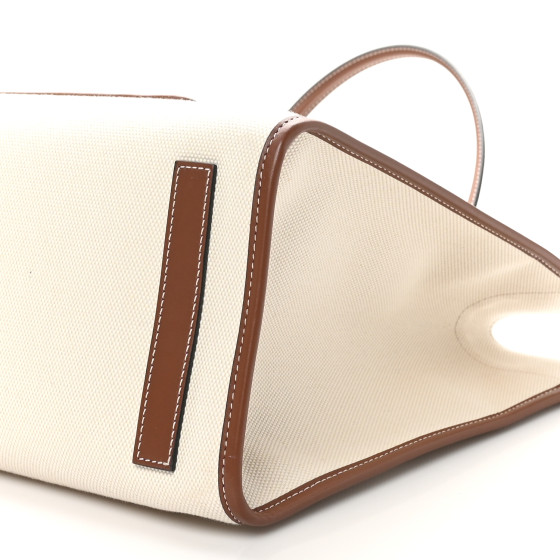 BURBERRY｜ (Two-tone Canvas and Leather Medium Freya Tot Medium Freya Tote in Natural/tan - Women, Canvas | Burberry