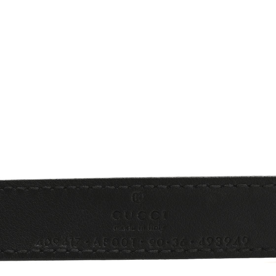 Gucci GGパターン ベルト 90-36 Authentic GUCCI Red Patent Leather Black Interlocking G