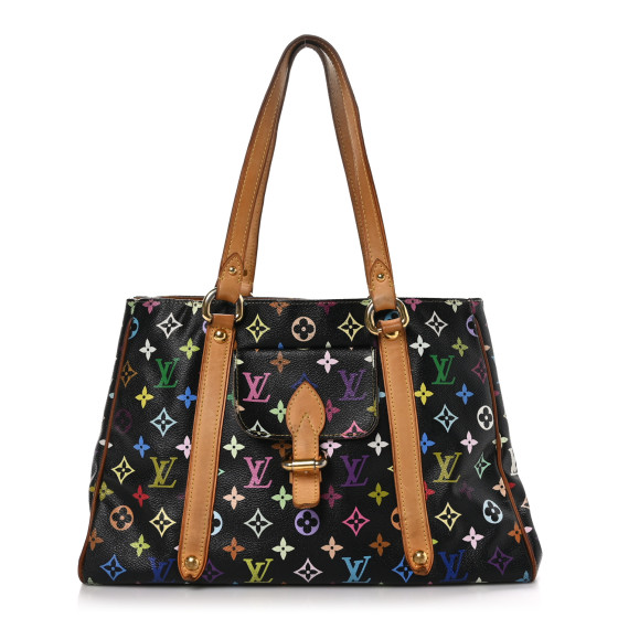【希少】 LOUIS VUITTON Multicolore Monogram Aurelia MM LOUIS VUITTON Monogram Multicolor Aurelia MM Black 1487738