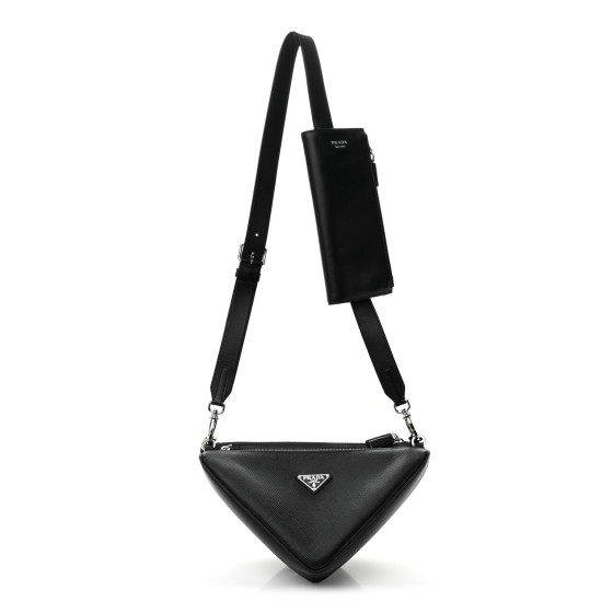 PRADA(プラダ)正規品/関税送料込み Saffiano triangle cross bag Prada Cross Leather Bag | Saks Fifth Avenue