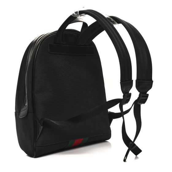 GUCCI Techno Canvas Web Backpack Black 1545914 | FASHIONPHILE