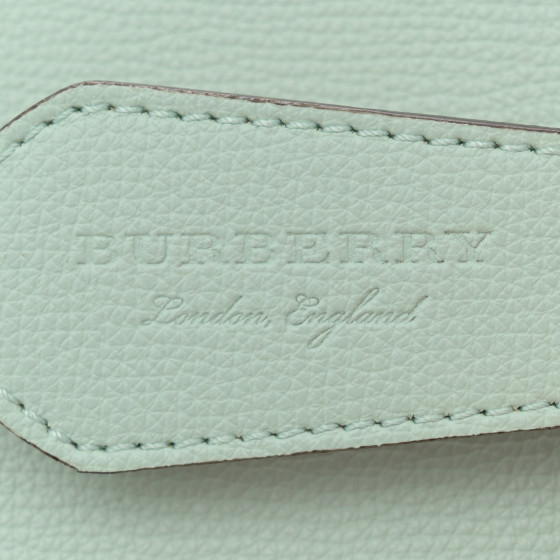 BURBERRY Calfskin Small Lorne Bucket Crossbody Pale Opal