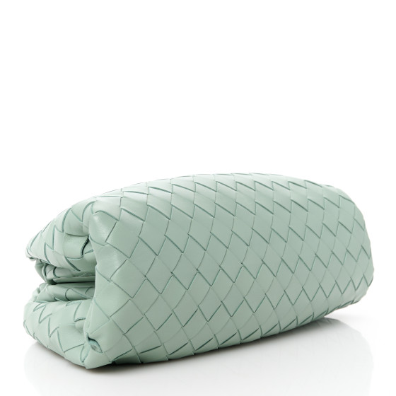 ■BOTTEGA VENETA■ Intrecciato Tin Pouch New Sage 698895VCPP Bottega Veneta - Teen Pouch leather clutch green - The Corner