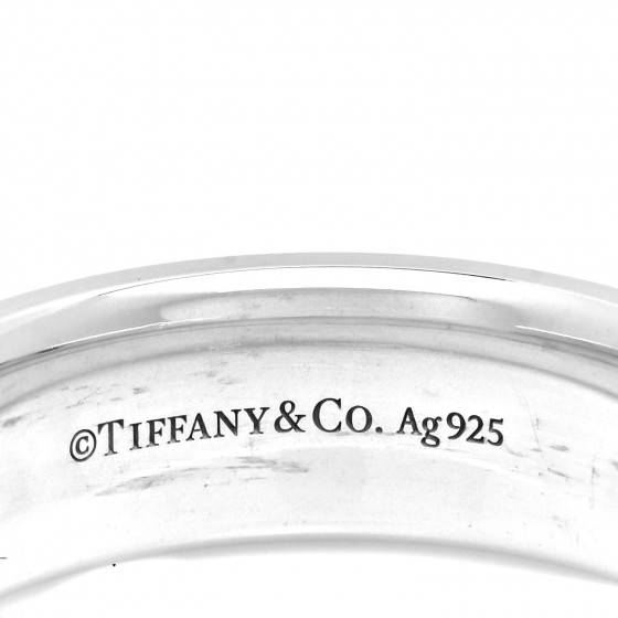 TIFFANY Sterling Silver 1837 Makers Medium Slice Ring 61