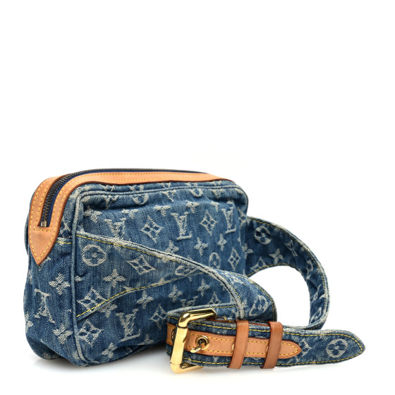 残り1点★送料無料！【LOUIS VUITTON】Bumbag Monogram Denim LOUIS VUITTON Monogram Denim Bum Bag Blue 1603211 | FASHIONPHILE