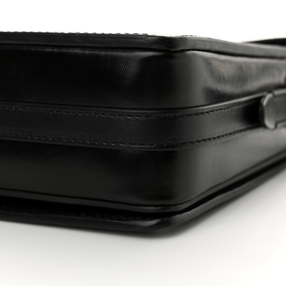 BURBERRY Coated Canvas Horseferry Print Grace Bag Black