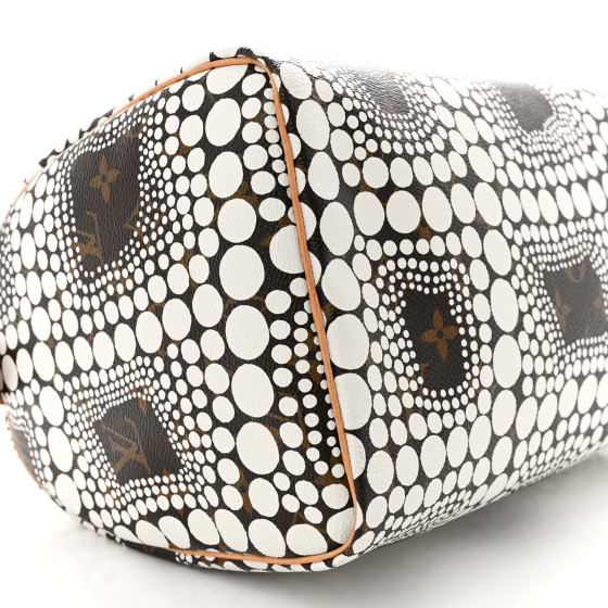 LOUIS VUITTON Monogram Kusama Town Speedy 30 White 1440632