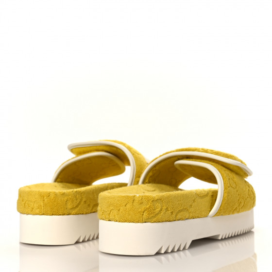 Gucci xadidas【GG Platform Sandal Yellow 】コットンサンダル adidas x Gucci GG Platform Sandal Yellow Cotton Men's