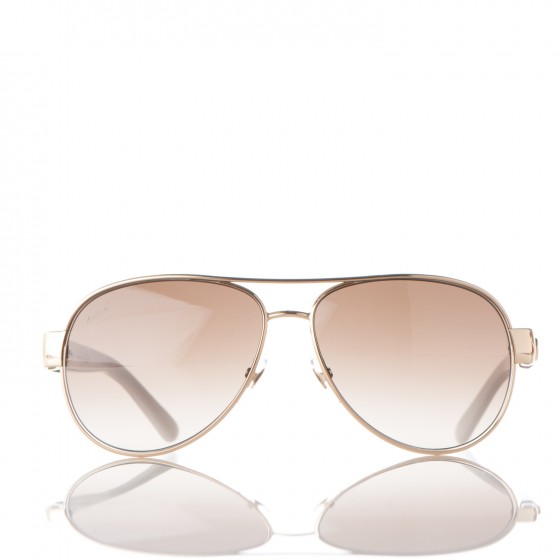 売れ筋新商品 Aviator Web GUCCI Sunglasses 176445 Gold White 4282/S 小物