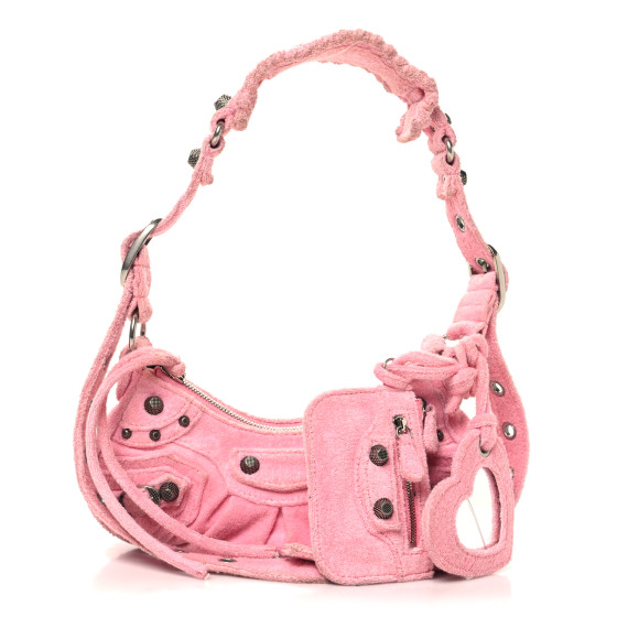 トートバッグ BALENCIAGA Fluo Pink Fabric Le Cagole Xs Shoulder Bag Balenciaga Le Cagole XS Shoulder Bag | Pink | FARFETCH