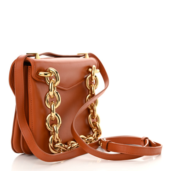 BOTTEGA VENETA Calfskin Mount Envelope Bag Maple 1606602