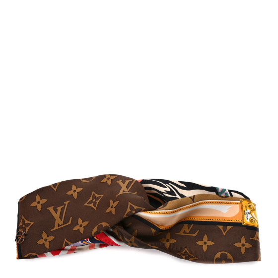 LOUIS VUITTON Silk Monogram Be Mindful Turban Headband 1390873 ...