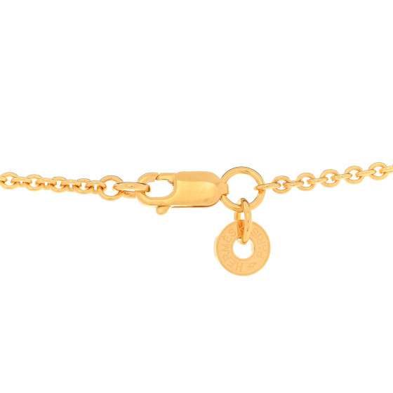 HERMES Swift Cor H Pendant Necklace Mauve 1392231 | FASHIONPHILE