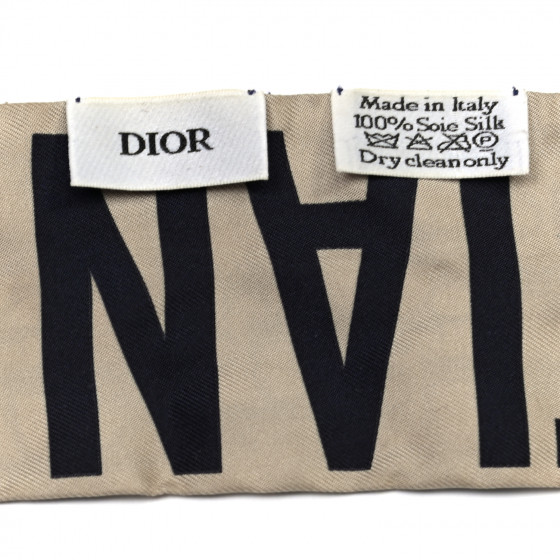 【無料郵送/関税込/正規品】 (W) Dior Oblique Mitzah Scarf Sil Christian-Dior-Oblique-Mitzah-