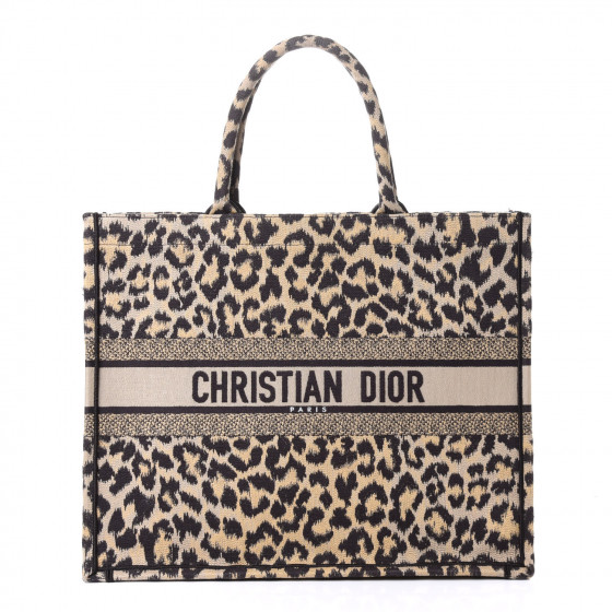 christian dior tote bag leopard