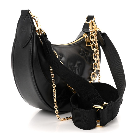 【限定品＊入手困難】LV Over The Moon バッグ【送料無料】 Louis Vuitton Over The Moon Shoulder Bag Black Leather for